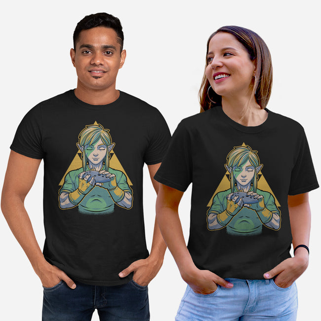 Glam Rock Elf-Unisex-Basic-Tee-Studio Mootant