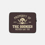 Property Of The Goonies-None-Zippered-Laptop Sleeve-kg07