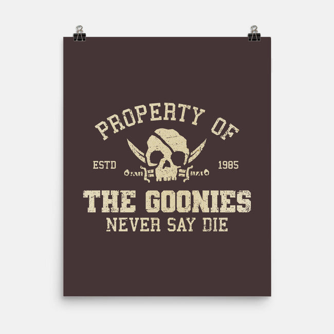 Property Of The Goonies-None-Matte-Poster-kg07