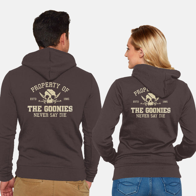 Property Of The Goonies-Unisex-Zip-Up-Sweatshirt-kg07