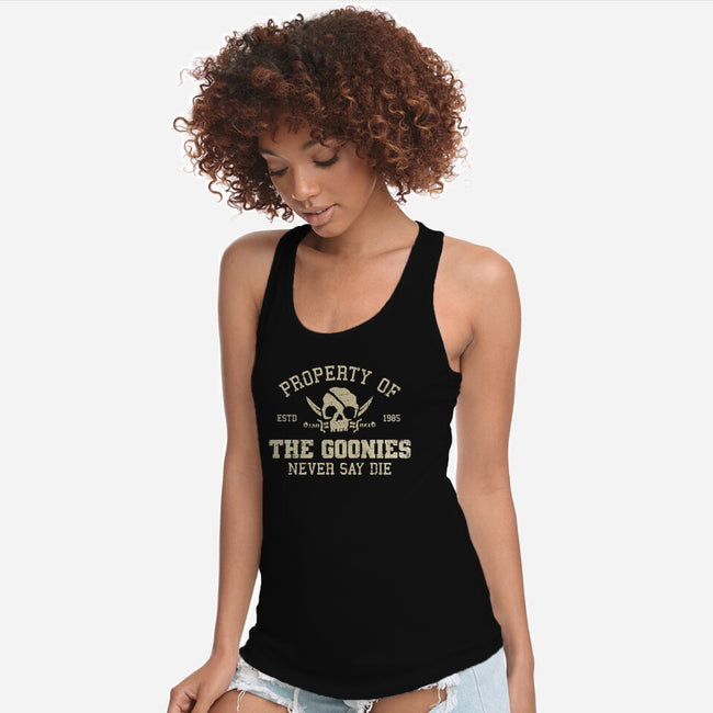 Property Of The Goonies-Womens-Racerback-Tank-kg07