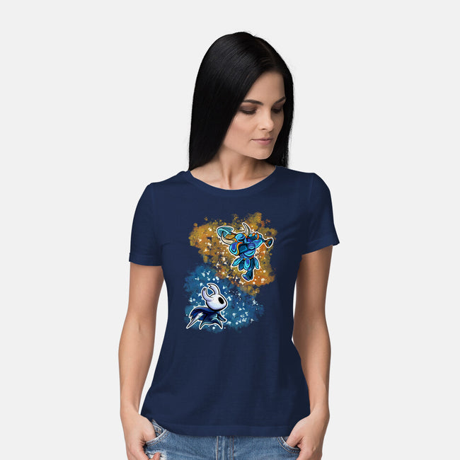 Indie Knight Fight-Womens-Basic-Tee-nickzzarto