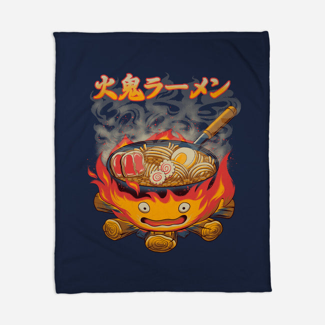 Fire Demon Ramen-None-Fleece-Blanket-rmatix