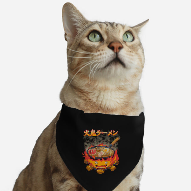 Fire Demon Ramen-Cat-Adjustable-Pet Collar-rmatix