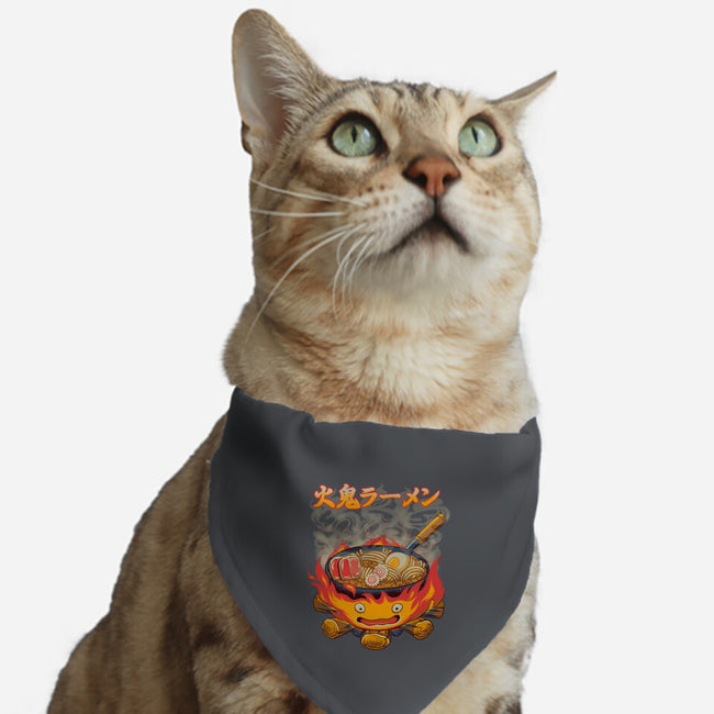 Fire Demon Ramen-Cat-Adjustable-Pet Collar-rmatix