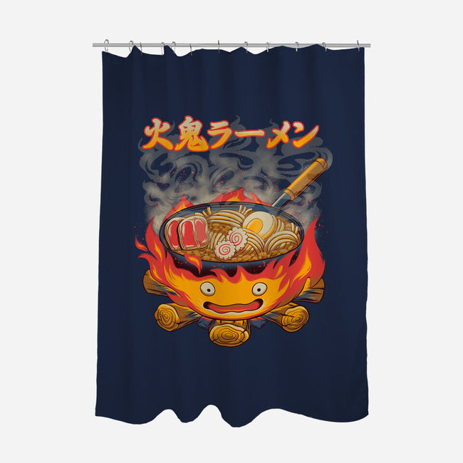 Fire Demon Ramen-None-Polyester-Shower Curtain-rmatix