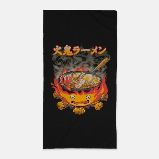 Fire Demon Ramen-None-Beach-Towel-rmatix