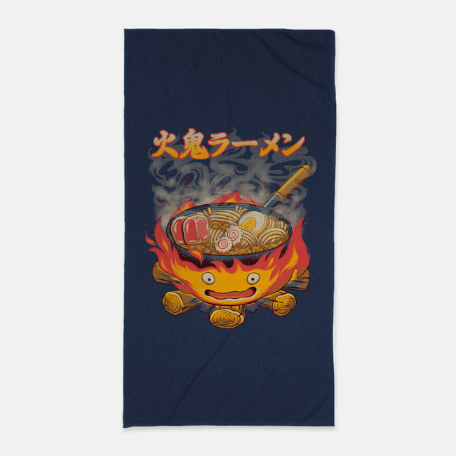 Fire Demon Ramen-None-Beach-Towel-rmatix