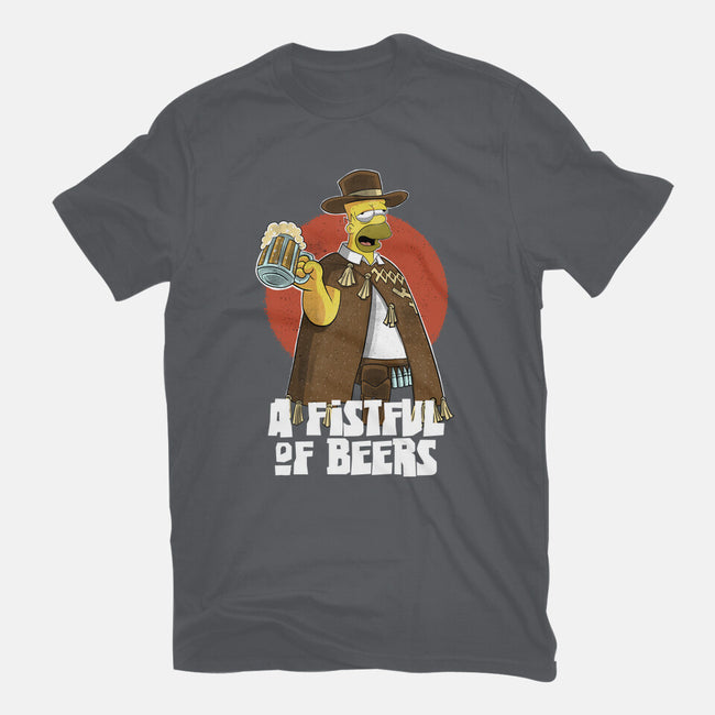 A Fistful Of Beers-Mens-Basic-Tee-zascanauta