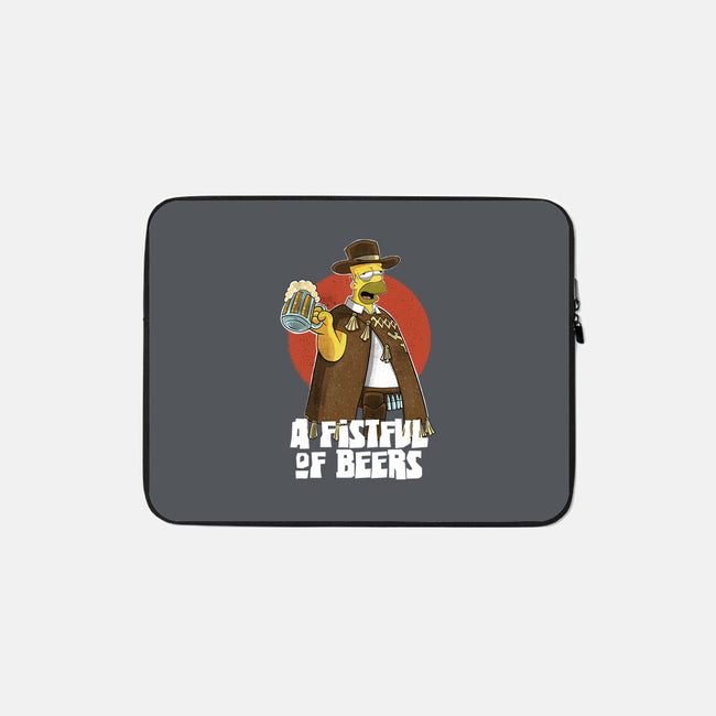 A Fistful Of Beers-None-Zippered-Laptop Sleeve-zascanauta