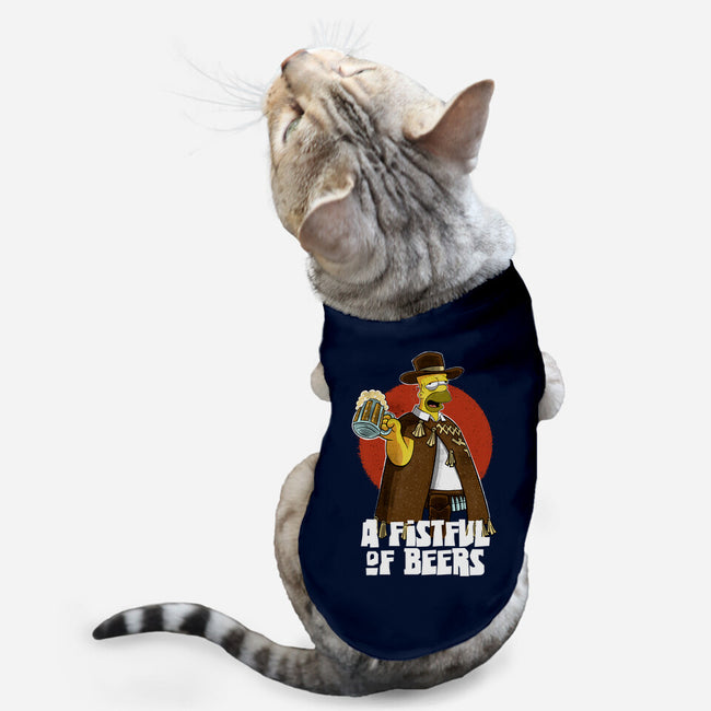 A Fistful Of Beers-Cat-Basic-Pet Tank-zascanauta