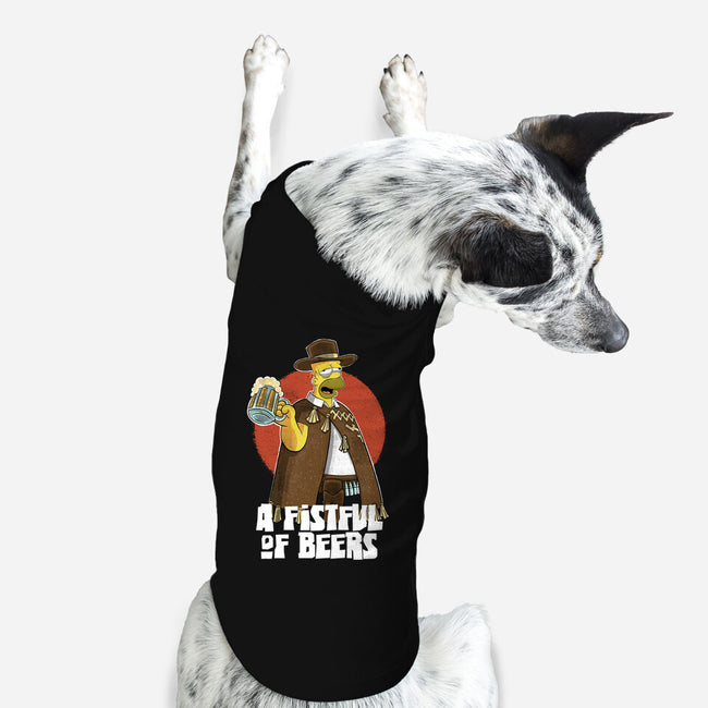 A Fistful Of Beers-Dog-Basic-Pet Tank-zascanauta