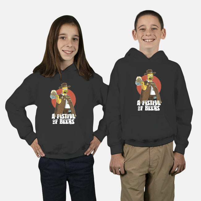 A Fistful Of Beers-Youth-Pullover-Sweatshirt-zascanauta