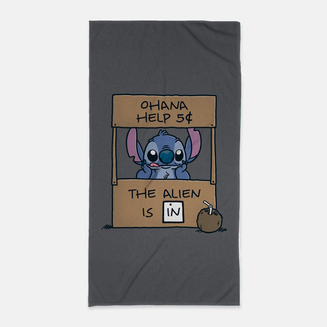 Ohana Help-None-Beach-Towel-Barbadifuoco