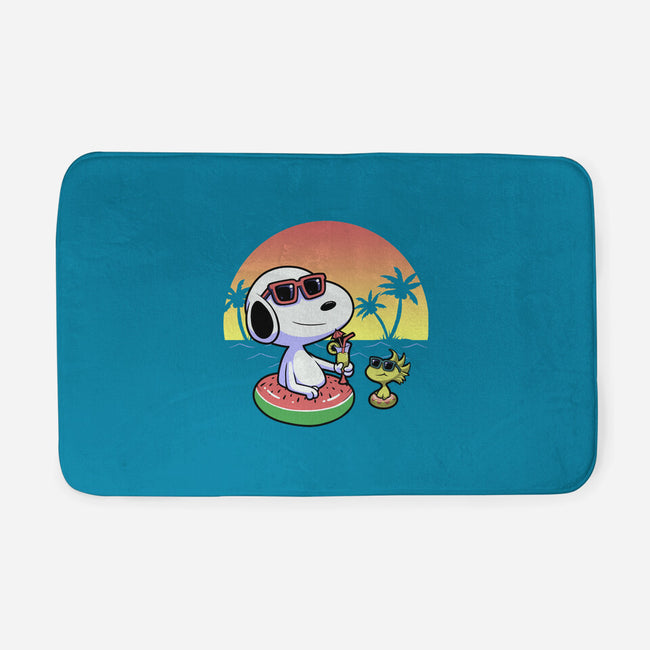 Beagle Summer Time-None-Memory Foam-Bath Mat-Astrobot Invention