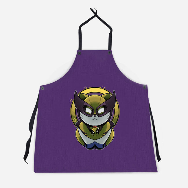 Yellow Cat Mutant-Unisex-Kitchen-Apron-Astrobot Invention