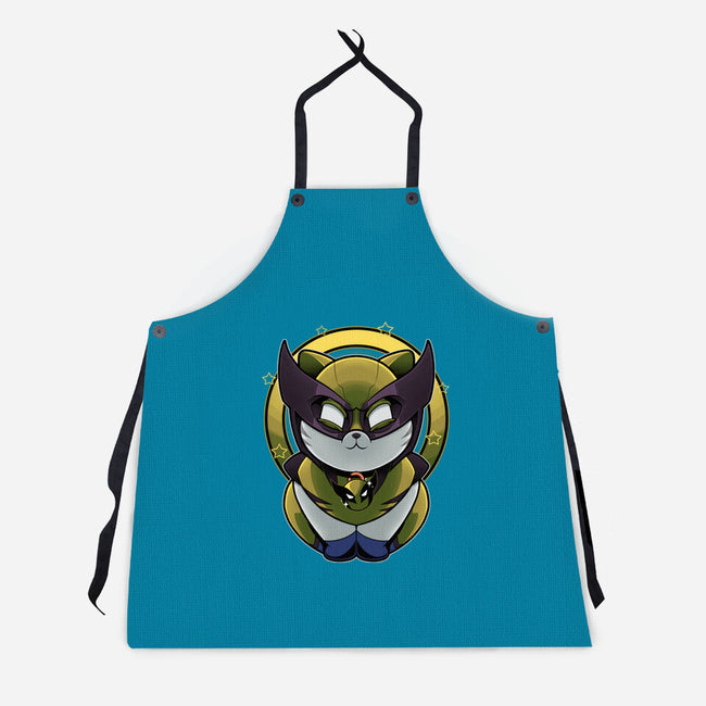 Yellow Cat Mutant-Unisex-Kitchen-Apron-Astrobot Invention