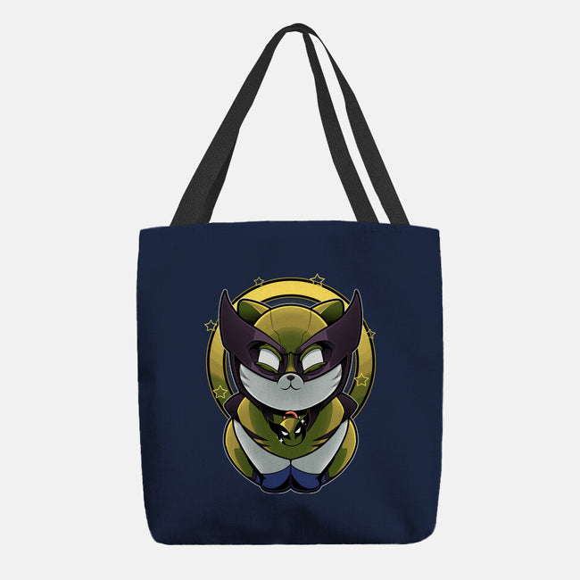 Yellow Cat Mutant-None-Basic Tote-Bag-Astrobot Invention