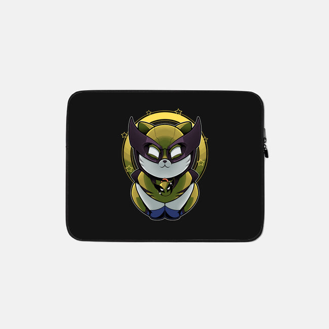 Yellow Cat Mutant-None-Zippered-Laptop Sleeve-Astrobot Invention