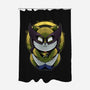 Yellow Cat Mutant-None-Polyester-Shower Curtain-Astrobot Invention