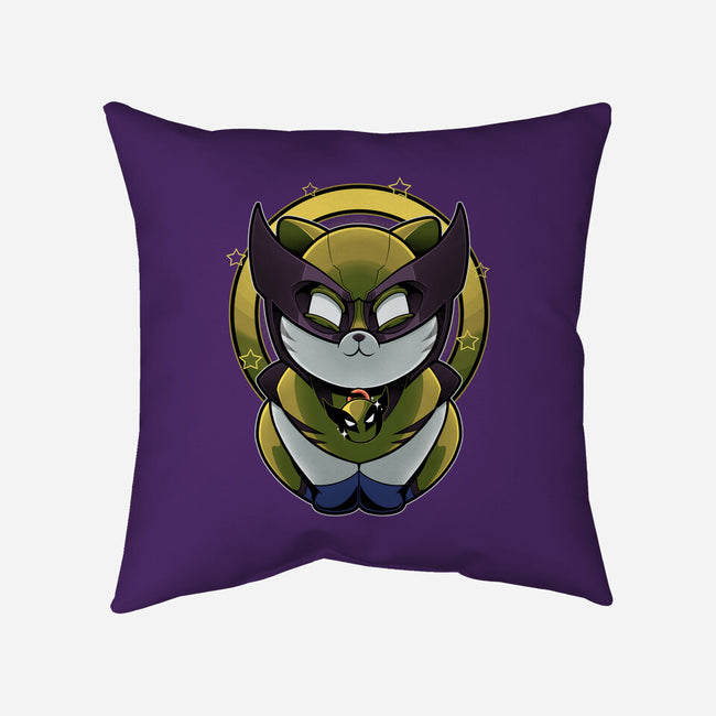 Yellow Cat Mutant-None-Removable Cover-Throw Pillow-Astrobot Invention