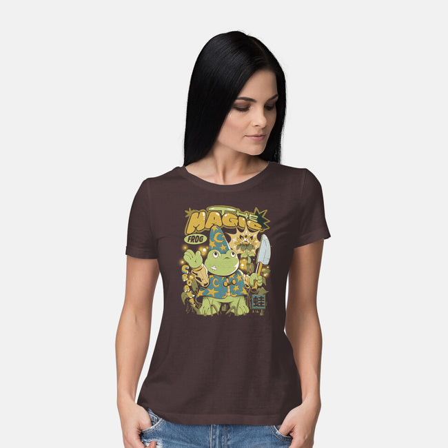 Magic Frog-Womens-Basic-Tee-ilustrata