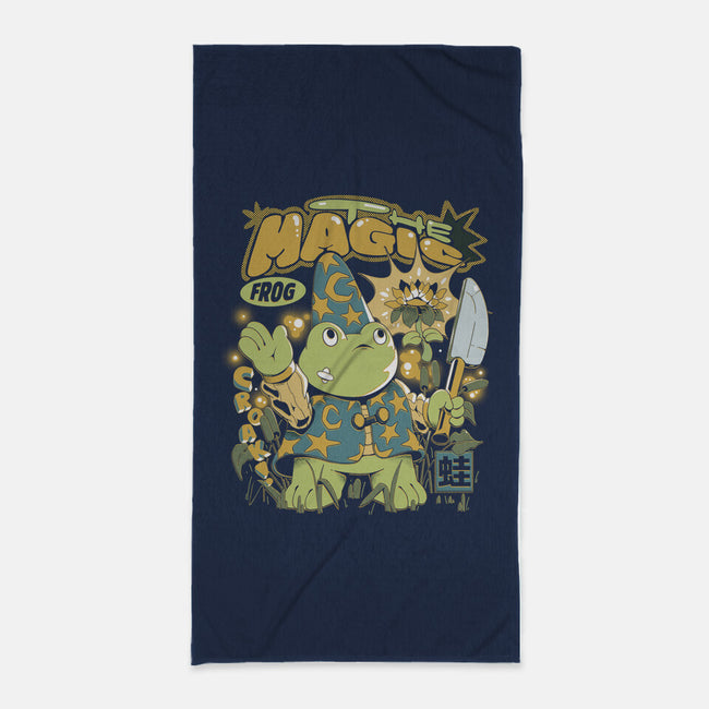 Magic Frog-None-Beach-Towel-ilustrata