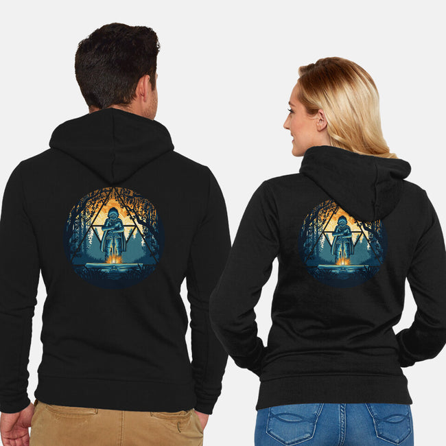 Sword In The Woods-Unisex-Zip-Up-Sweatshirt-rmatix