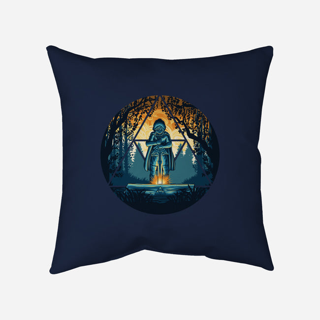 Sword In The Woods-None-Removable Cover-Throw Pillow-rmatix