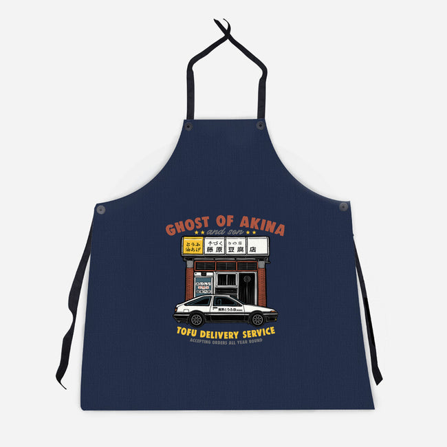 Ghost Of Akina-Unisex-Kitchen-Apron-glitchygorilla