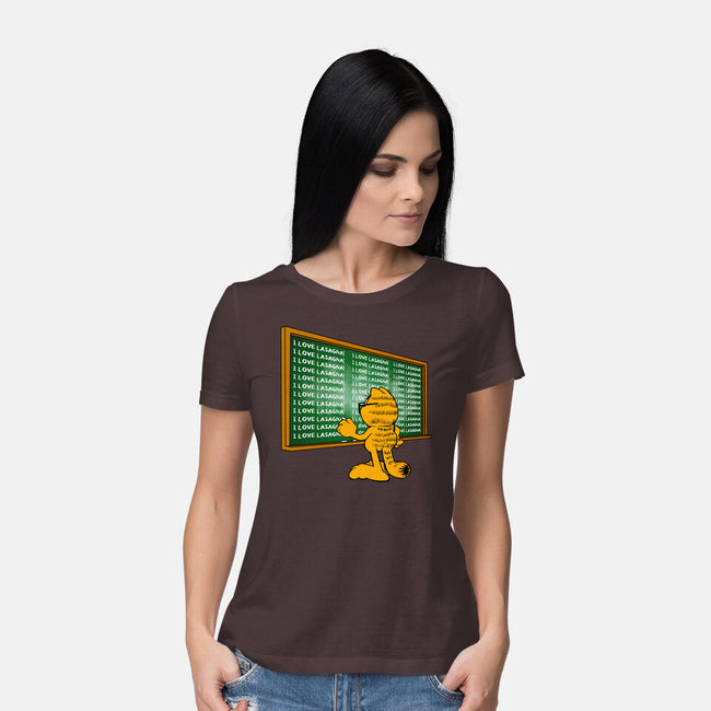 I Love Lasagna-Womens-Basic-Tee-joerawks