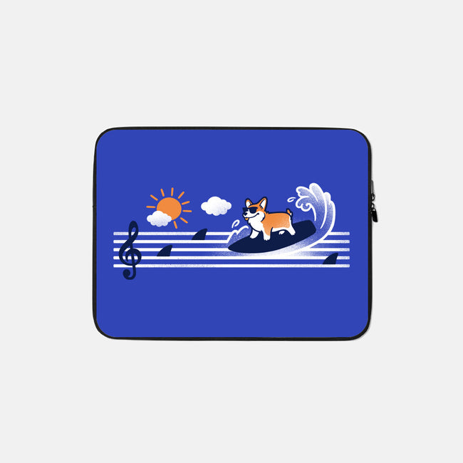 Summer Dog-None-Zippered-Laptop Sleeve-NemiMakeit