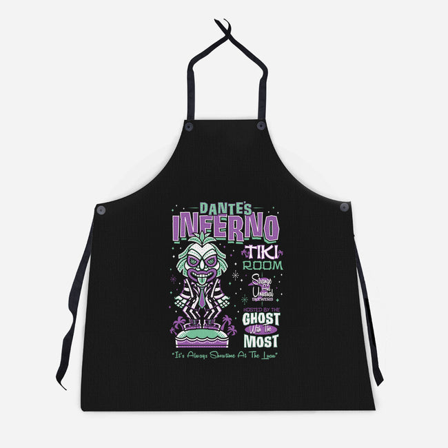 Dante's Inferno Tiki-Unisex-Kitchen-Apron-Nemons