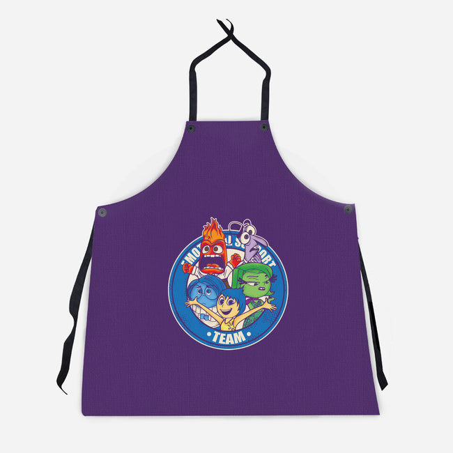 Emotional Support Team-Unisex-Kitchen-Apron-turborat14