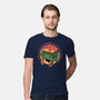 Flaming Dumpster-Mens-Premium-Tee-glitchygorilla