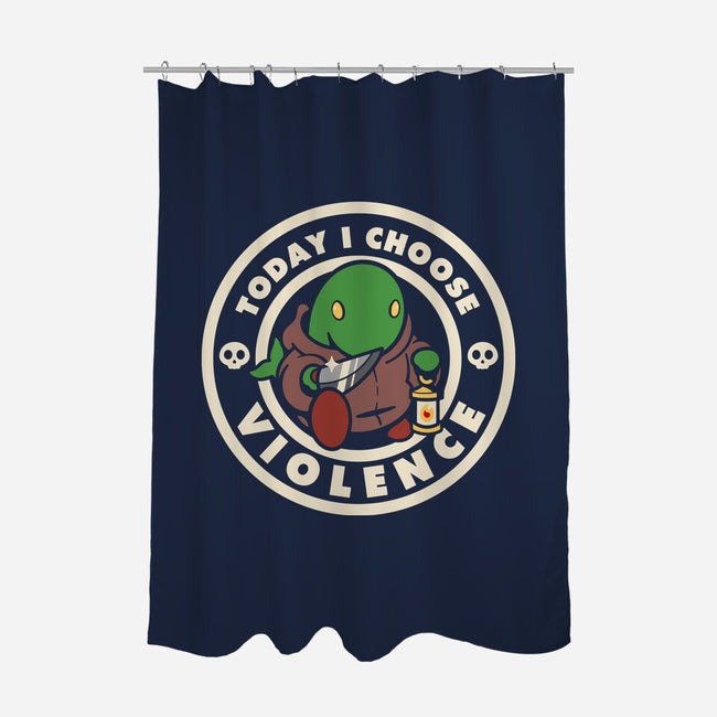 Violent Tonberry-None-Polyester-Shower Curtain-demonigote