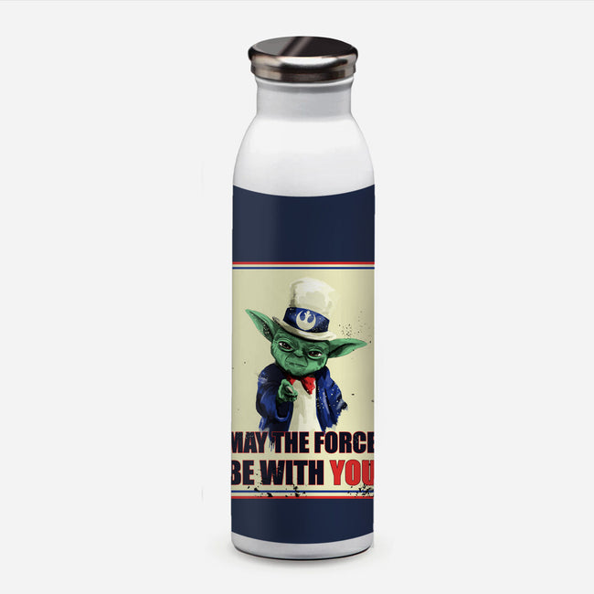 May The Force Be With You-None-Water Bottle-Drinkware-fanfabio