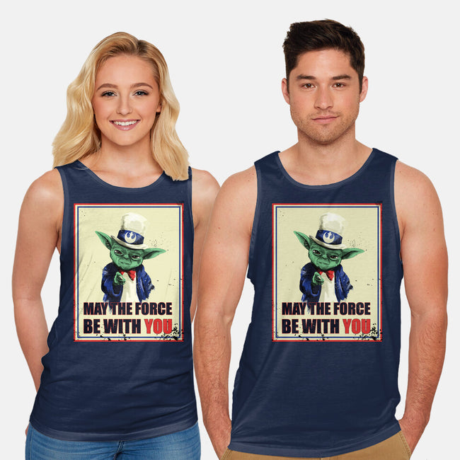 May The Force Be With You-Unisex-Basic-Tank-fanfabio