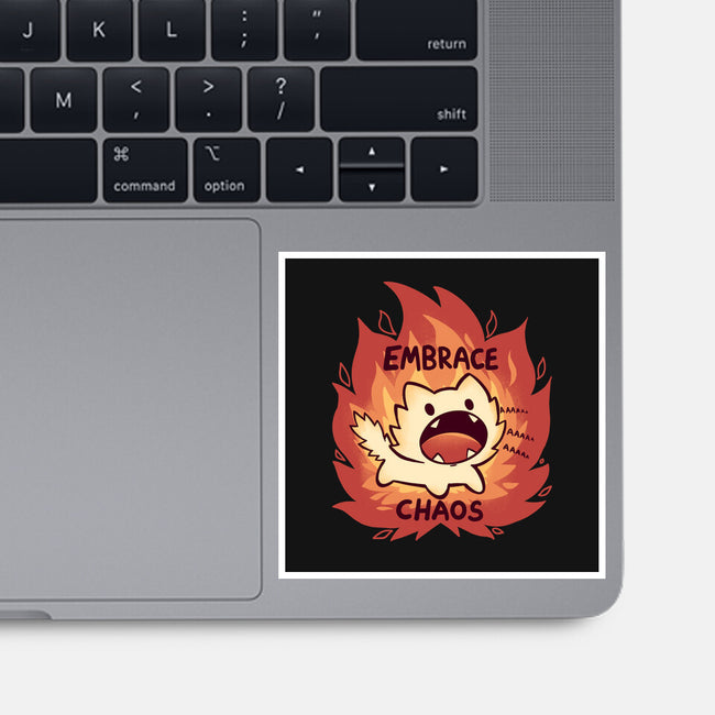 Embrace Chaos-None-Glossy-Sticker-TechraNova