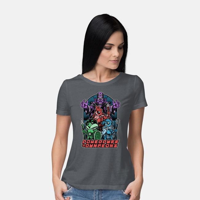 Power Girls Dungeons-Womens-Basic-Tee-Studio Mootant