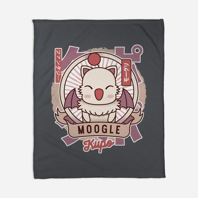 Moogle Retro-None-Fleece-Blanket-LAGELANTEE