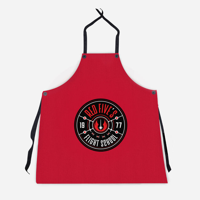 Red Five's Flight School-Unisex-Kitchen-Apron-BadBox