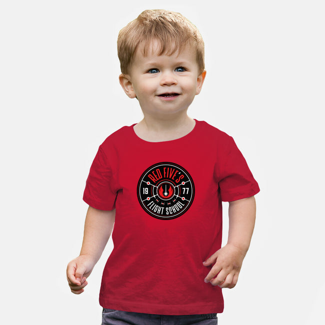 Red Five's Flight School-Baby-Basic-Tee-BadBox