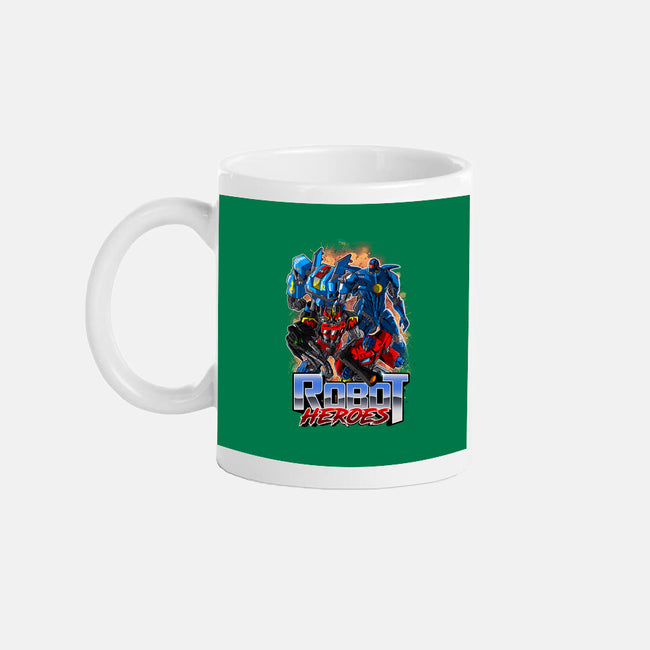 Robot Heroes-None-Mug-Drinkware-Diego Oliver