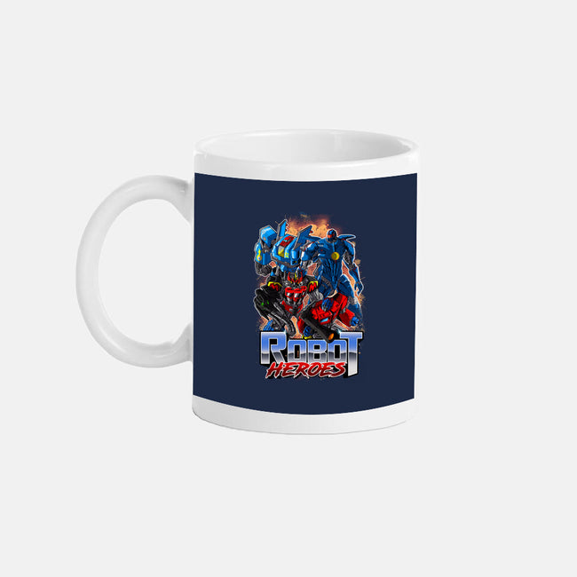 Robot Heroes-None-Mug-Drinkware-Diego Oliver