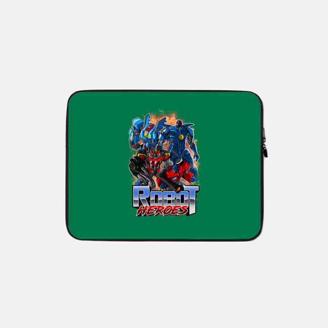 Robot Heroes-None-Zippered-Laptop Sleeve-Diego Oliver