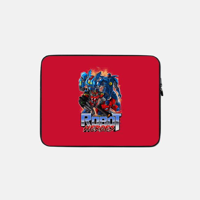 Robot Heroes-None-Zippered-Laptop Sleeve-Diego Oliver