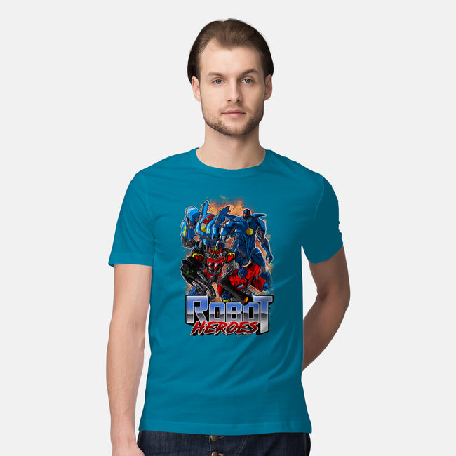 Robot Heroes-Mens-Premium-Tee-Diego Oliver