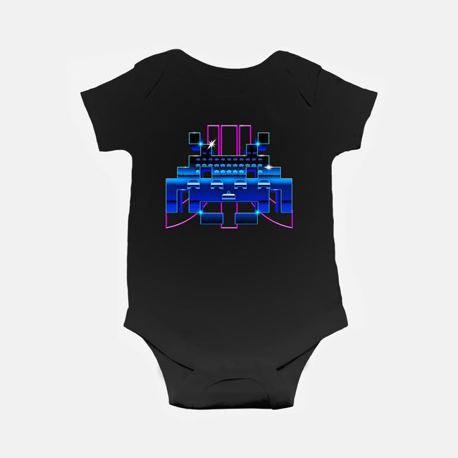 Space Retro-Baby-Basic-Onesie-demonigote