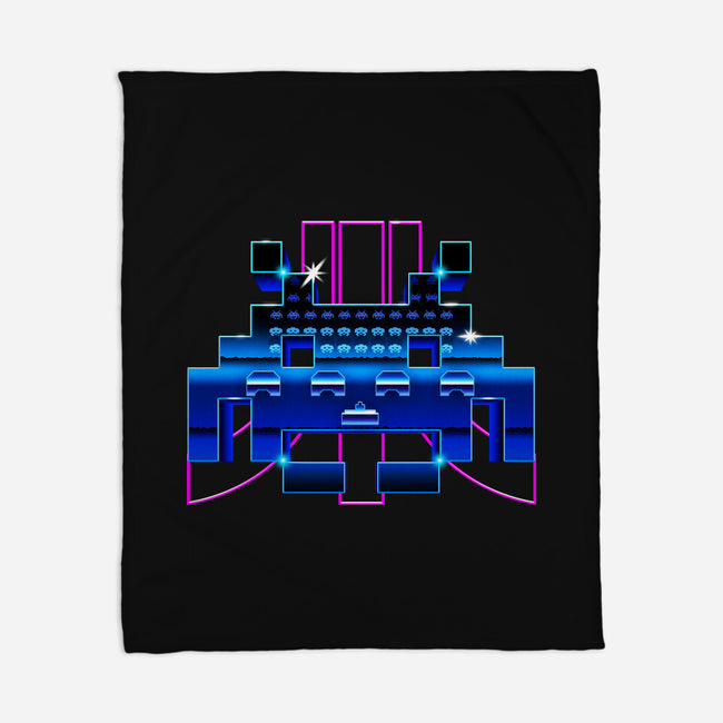 Space Retro-None-Fleece-Blanket-demonigote